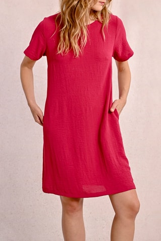 Vestido recto - Rojo