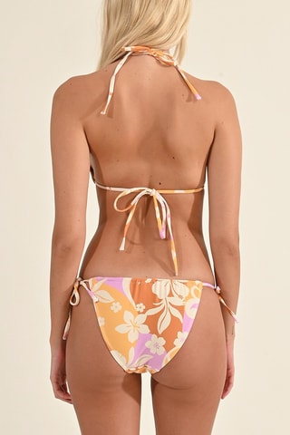 Sujetador de bikini - Naranja y crudo