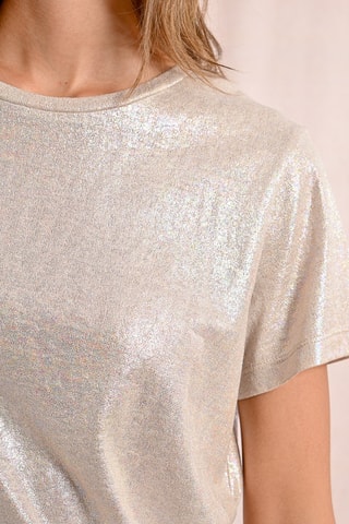 Camiseta - Beige jaspeado