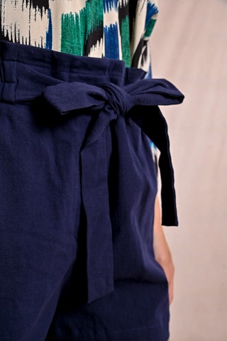 Short de tiro alto - Azul marino