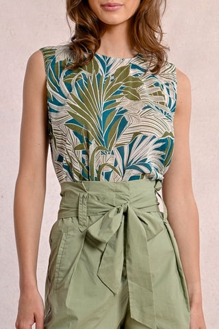 Short de tiro alto - Caqui