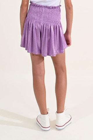 Short de tiro alto - Malva