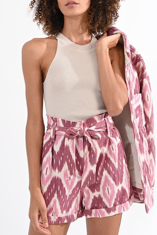 Short de tiro alto - Rosa