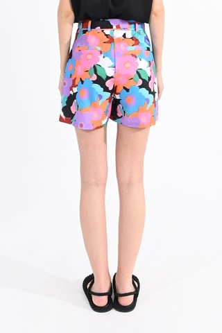 Short de tiro alto - Violeta y rosa