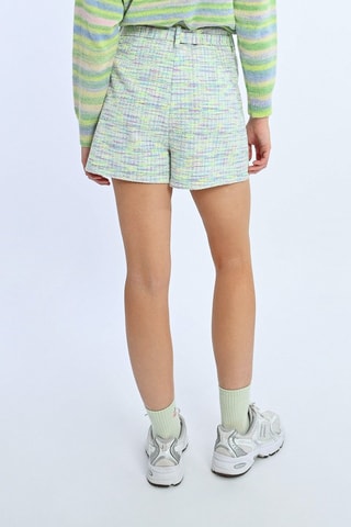 Short de tiro alto - Verde flúor