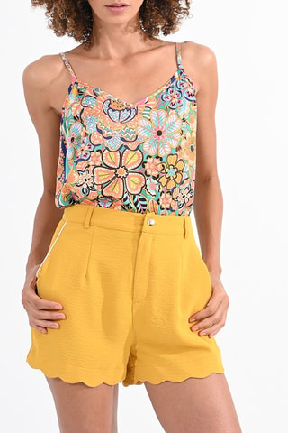 Short de tiro alto - Amarillo