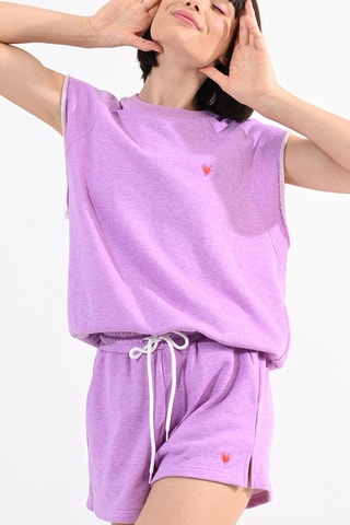 Short de tiro alto - Violeta
