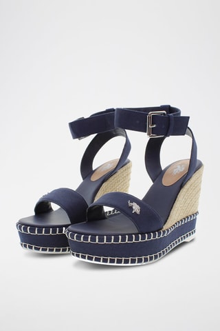 Sandalias de cuña Aylin - Azul