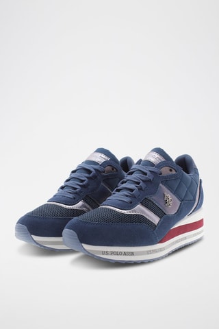 Zapatillas de cuña SylvI - Plateado, blanco, azul y rojo