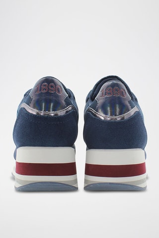 Zapatillas de cuña SylvI - Plateado, blanco, azul y rojo