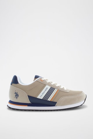 Zapatillas Xirio - Blanco, beige y azul