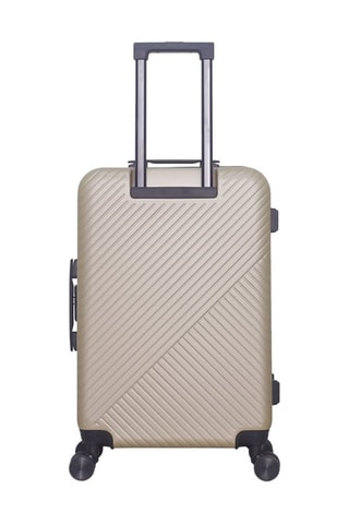 Maleta mediana (M) Spiez - 65 cm  - Negro, beige, rojo y plateado