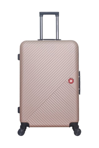 Maleta grande (L) Spiez - 75 cm  - Blanco, negro, rojo, rosa y dorado