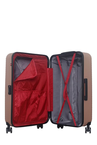 Maleta grande (L) Spiez - 75 cm  - Blanco, negro, rojo, rosa y dorado
