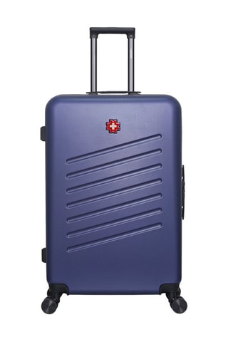 Maleta grande (L) Zurich - 75 cm  - Blanco, negro, rojo y azul