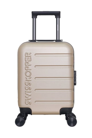 Maleta de cabina low cost (XS) Aigle - 46 cm  - Negro, beige, rojo y plateado