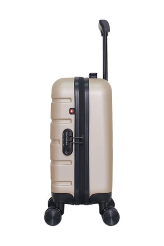 Maleta de cabina low cost (XS) Aigle - 46 cm  - Negro, beige, rojo y plateado