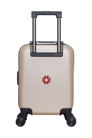 Maleta de cabina low cost (XS) Aigle - 46 cm  - Negro, beige, rojo y plateado