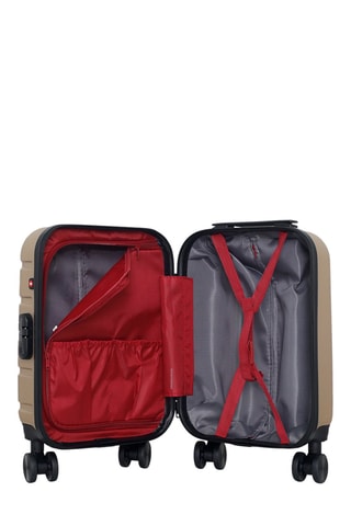 Maleta de cabina low cost (XS) Aigle - 46 cm  - Negro, beige, rojo y plateado
