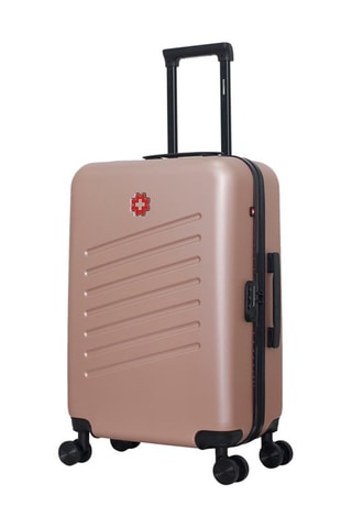 Maleta mediana (M) Zurich - 65 cm  - Blanco, negro, rojo, rosa y dorado