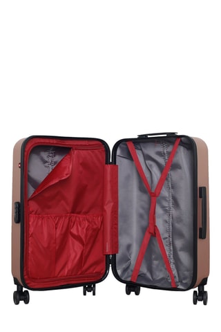 Maleta mediana (M) Zurich - 65 cm  - Blanco, negro, rojo, rosa y dorado