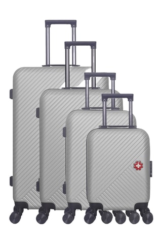 Juego de 4 maletas Spiez-M (XXS/S/M/L) - 46/55/65/75 cm - Gris
