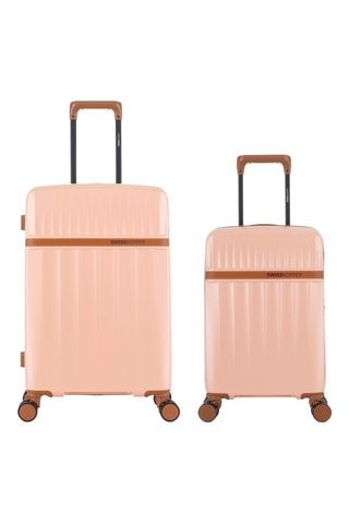 Maleta de cabina low cost y maleta mediana Zermatt (XS/M) - 54,5/67 cm - Rosa claro