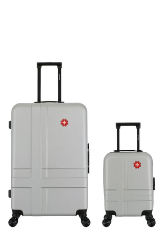 Maleta XXS y maleta grande Uster (L) - 46/75 cm - Gris