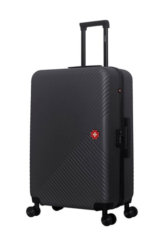 Maleta grande (L) Spiez - 75 cm  - Blanco, negro y rojo