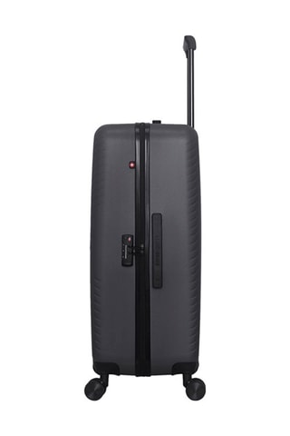 Maleta grande (L) Spiez - 75 cm  - Blanco, negro y rojo