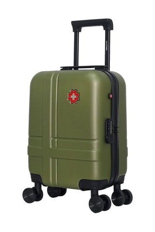 Maleta de cabina low cost (XS) Uster - 46 cm  - Negro, rojo, verde y plateado