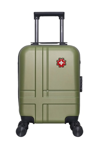Maleta de cabina low cost (XS) Uster - 46 cm  - Negro, rojo, verde y plateado