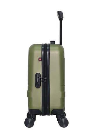 Maleta de cabina low cost (XS) Uster - 46 cm  - Negro, rojo, verde y plateado