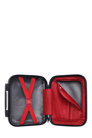 Vanity Wil K - 23 cm  - Negro, rojo y plateado