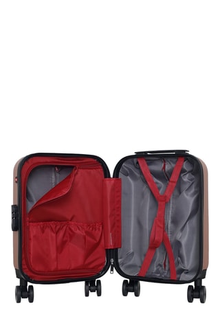 Maleta de cabina low cost (XS) Wil - 46 cm  - Negro, rojo, rosa, dorado y plateado