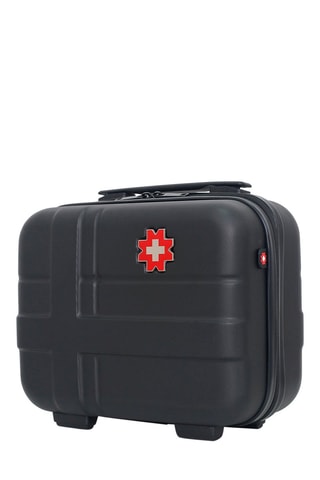 Vanity Uster K - 23 cm  - Negro, rojo y plateado