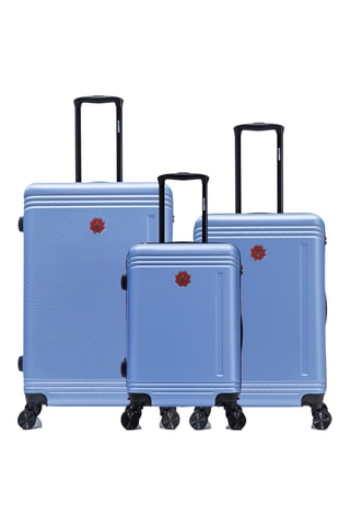 Juego de 3 maletas Gstaad (S/M/L) - 55/66/75 cm - Azul