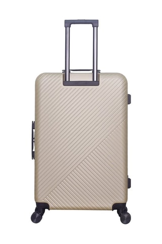 Maleta grande (L) Spiez - 75 cm  - Blanco, negro, beige y rojo