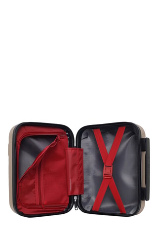 Vanity Uster K - 23 cm  - Negro, beige, rojo y plateado