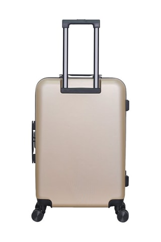 Maleta mediana (M) Wil - 65 cm  - Blanco, negro, beige y rojo