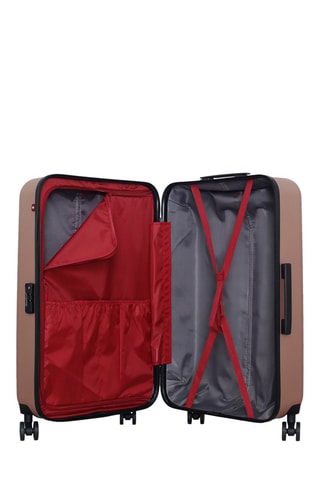 Maleta grande (L) Wil - 75 cm  - Blanco, negro, rojo, rosa y dorado