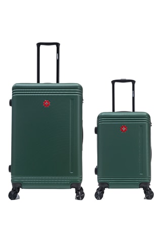 Maleta de cabina y maleta grande Gstaad (L/S) - 55/75 cm - Verde
