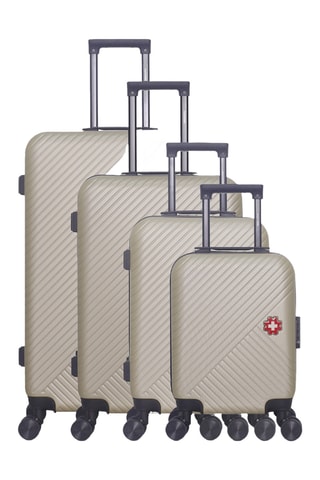 Juego de 4 maletas Spiez-M (XXS/S/M/L) - 46/55/65/75 cm - Beige
