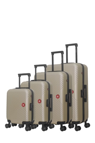 Juego de 4 maletas Spiez-M (XXS/S/M/L) - 46/55/65/75 cm - Beige