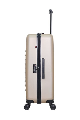 Maleta grande (L) Wil - 75 cm  - Blanco, negro, beige y rojo