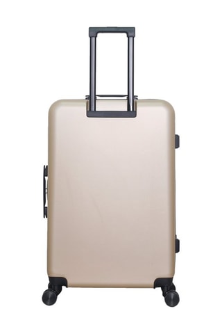 Maleta grande (L) Wil - 75 cm  - Blanco, negro, beige y rojo