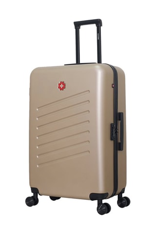 Maleta grande (L) Zurich - 75 cm  - Blanco, negro, beige y rojo