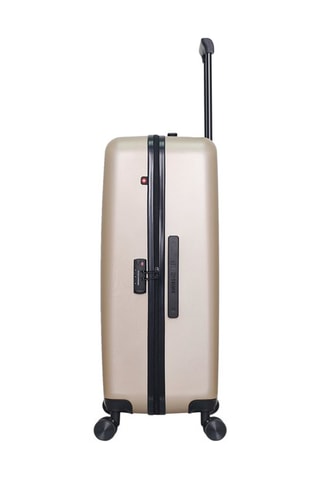 Maleta grande (L) Zurich - 75 cm  - Blanco, negro, beige y rojo