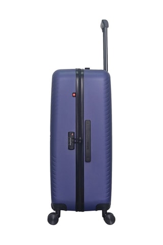 Maleta grande (L) Spiez - 75 cm  - Blanco, negro, rojo y azul