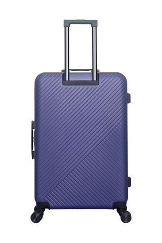 Maleta grande (L) Spiez - 75 cm  - Blanco, negro, rojo y azul